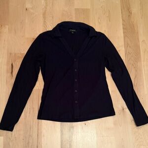 Banana Republic Navy Button-Down Shirt